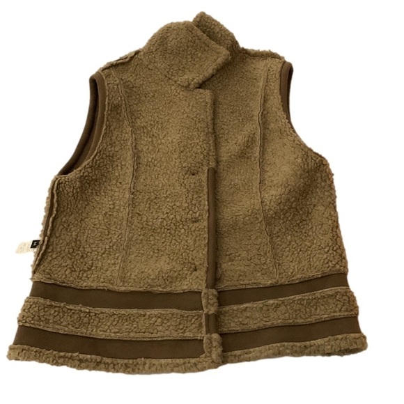 Fjall Berber Vest, Size M, Camel & Beige - Picture 3 of 7